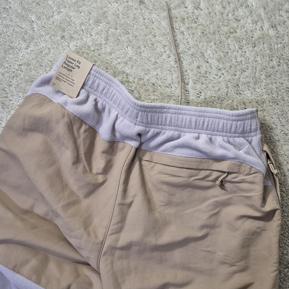 Nike ACG Wolf Tree Fleece Pants Mens Small Beige Polartec Streetwear Outdoor New - Picture 16 of 16